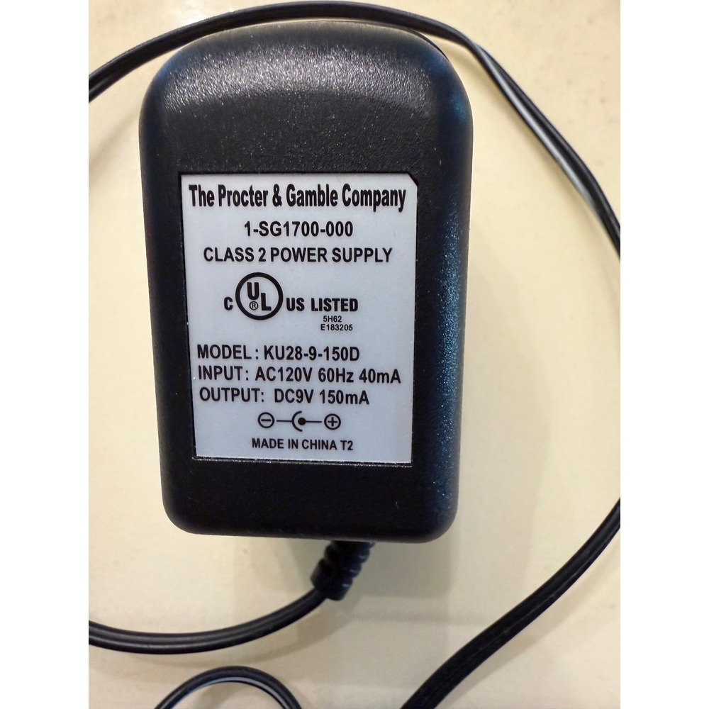 Procter & Gamble Swiffer Sweep & Vac Charger Adapter 1-SG1700-000 KU28-9-150D 9V